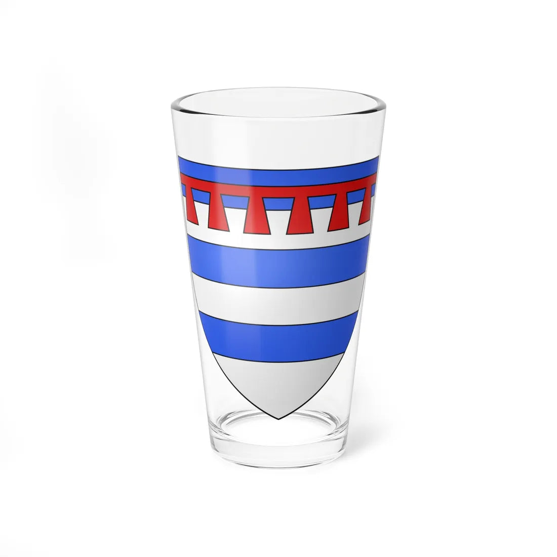 Armoiries de Huncherange (Luxembourg) (Coat of Arms) Pint Glass 16oz 16oz - Go Mug Yourself
