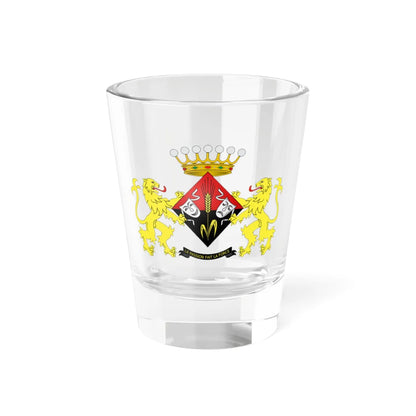 Armoiries de la baronne Léonie Cooreman (Belgium) (Coat of Arms) Shot Glass 1.5oz 1.5oz - Go Mug Yourself
