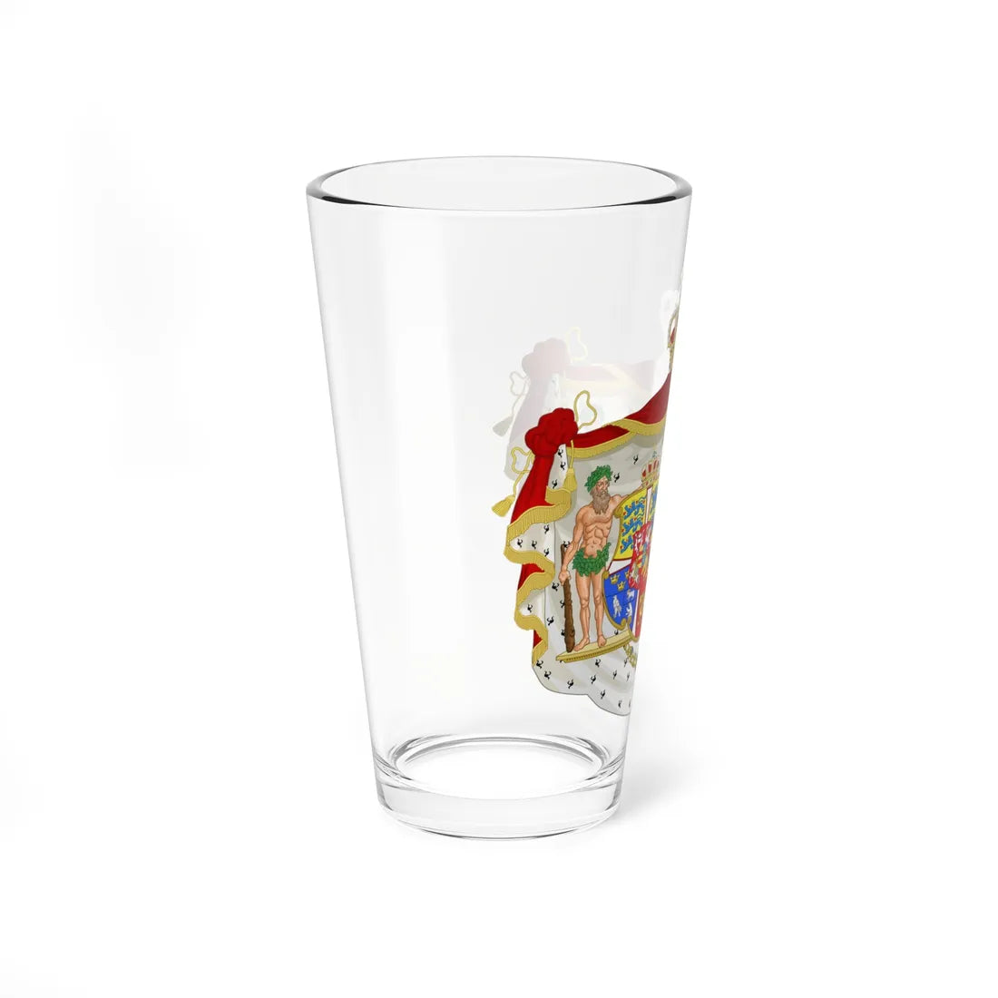 Armoiries de la reine Lovisa de Suède1 (Denmark) (Coat of Arms) Pint Glass 16oz - Go Mug Yourself