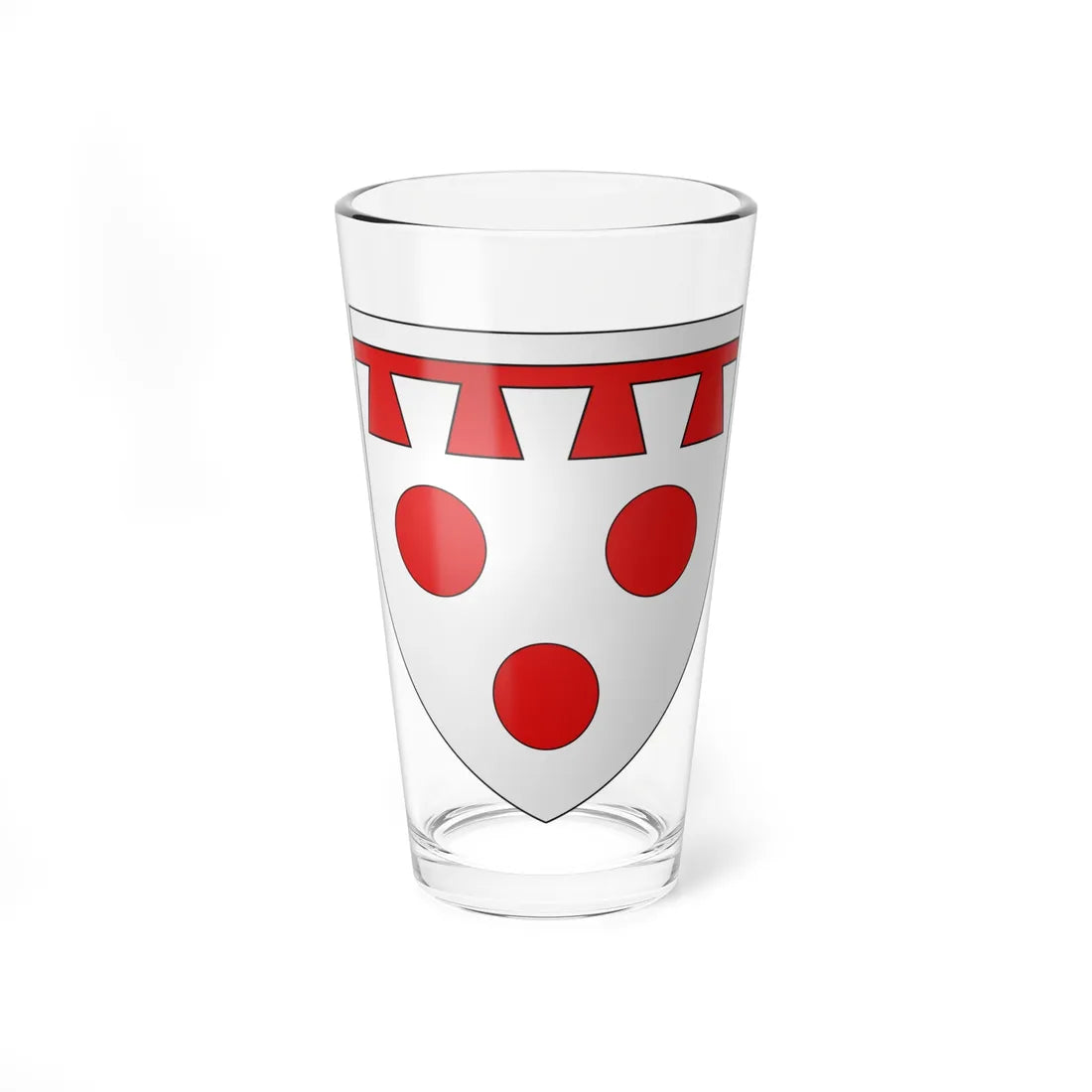 Armoiries de Lissingen 2 (Luxembourg) (Coat of Arms) Pint Glass 16oz 16oz - Go Mug Yourself