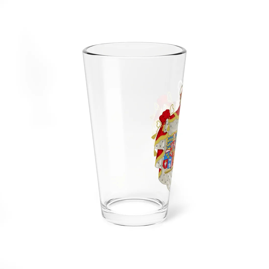 Armoiries de Marie dOrléans princesse de Danemark (Denmark) (Coat of Arms) Pint Glass 16oz - Go Mug Yourself