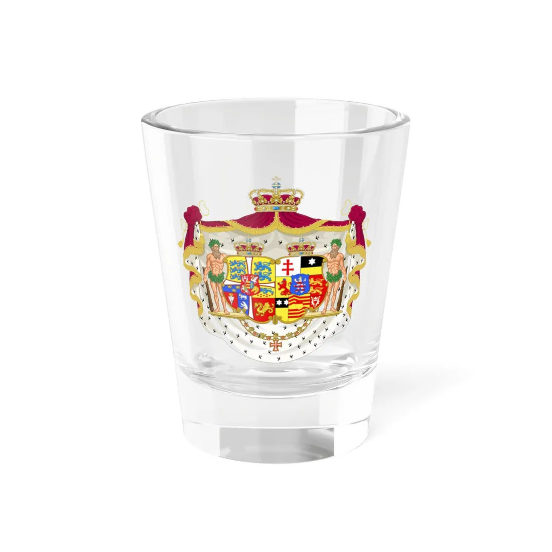 Armoiries de Marie-Sophie de Hesse-Cassel (Denmark) (Coat of Arms) Shot Glass 1.5oz 1.5oz - Go Mug Yourself