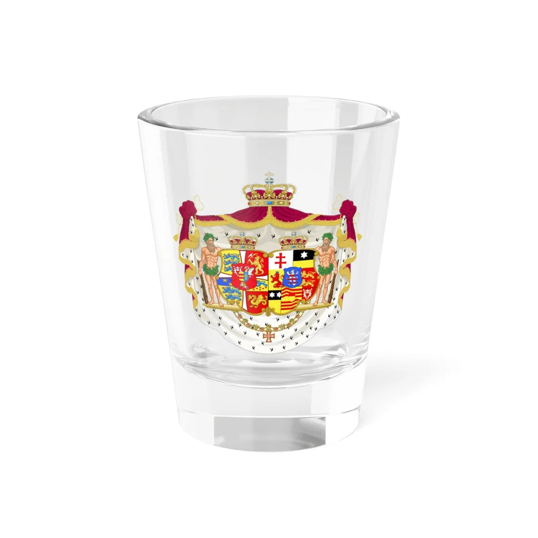 Armoiries de Marie-Sophie de Hesse-Cassel1 (Denmark) (Coat of Arms) Shot Glass 1.5oz 1.5oz - Go Mug Yourself