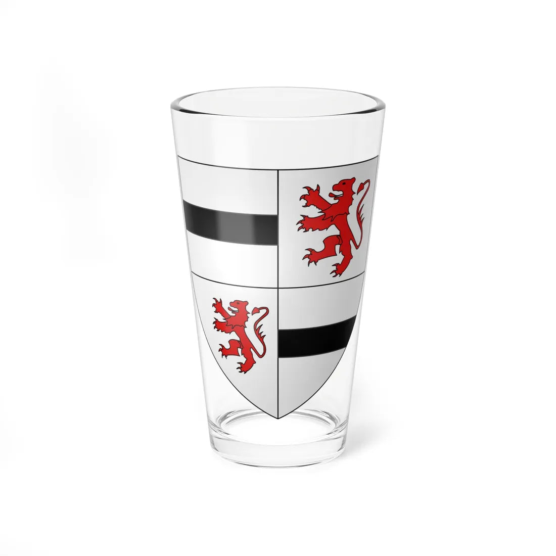 Armoiries de Montjardin 2 (Belgium) (Coat of Arms) Pint Glass 16oz 16oz - Go Mug Yourself