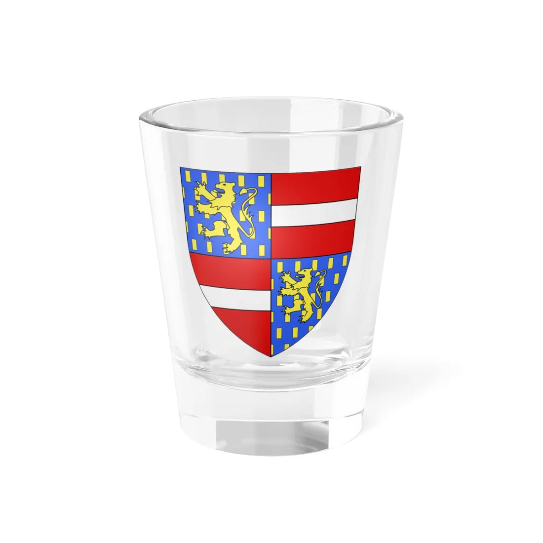 Armoiries de Nassau 2 (Luxembourg) (Coat of Arms) Shot Glass 1.5oz - Go Mug Yourself