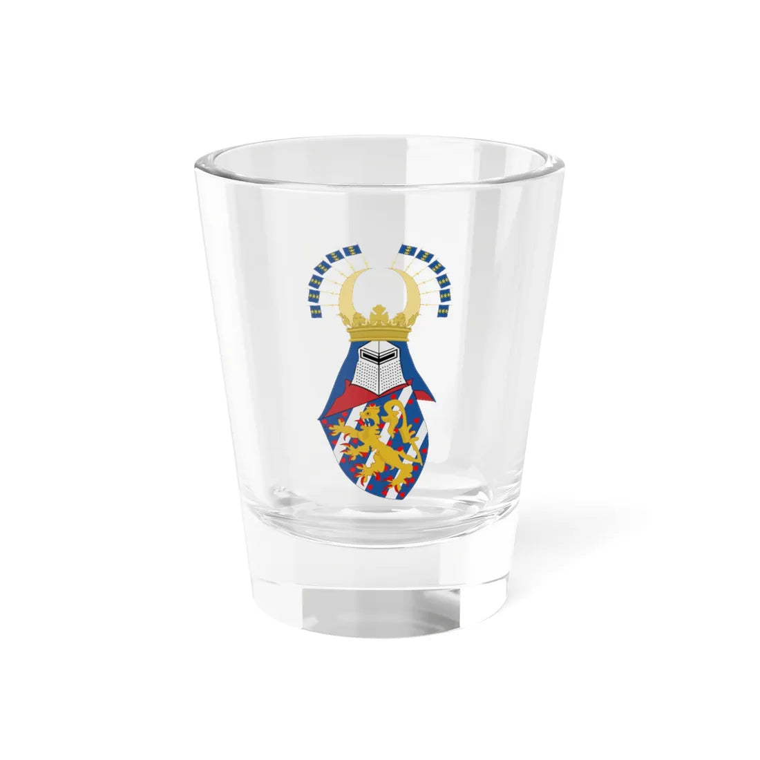 Armoiries de Suède Gelre 1370-1395 (Sweden) (Coat of Arms) Shot Glass 1.5oz 1.5oz - Go Mug Yourself