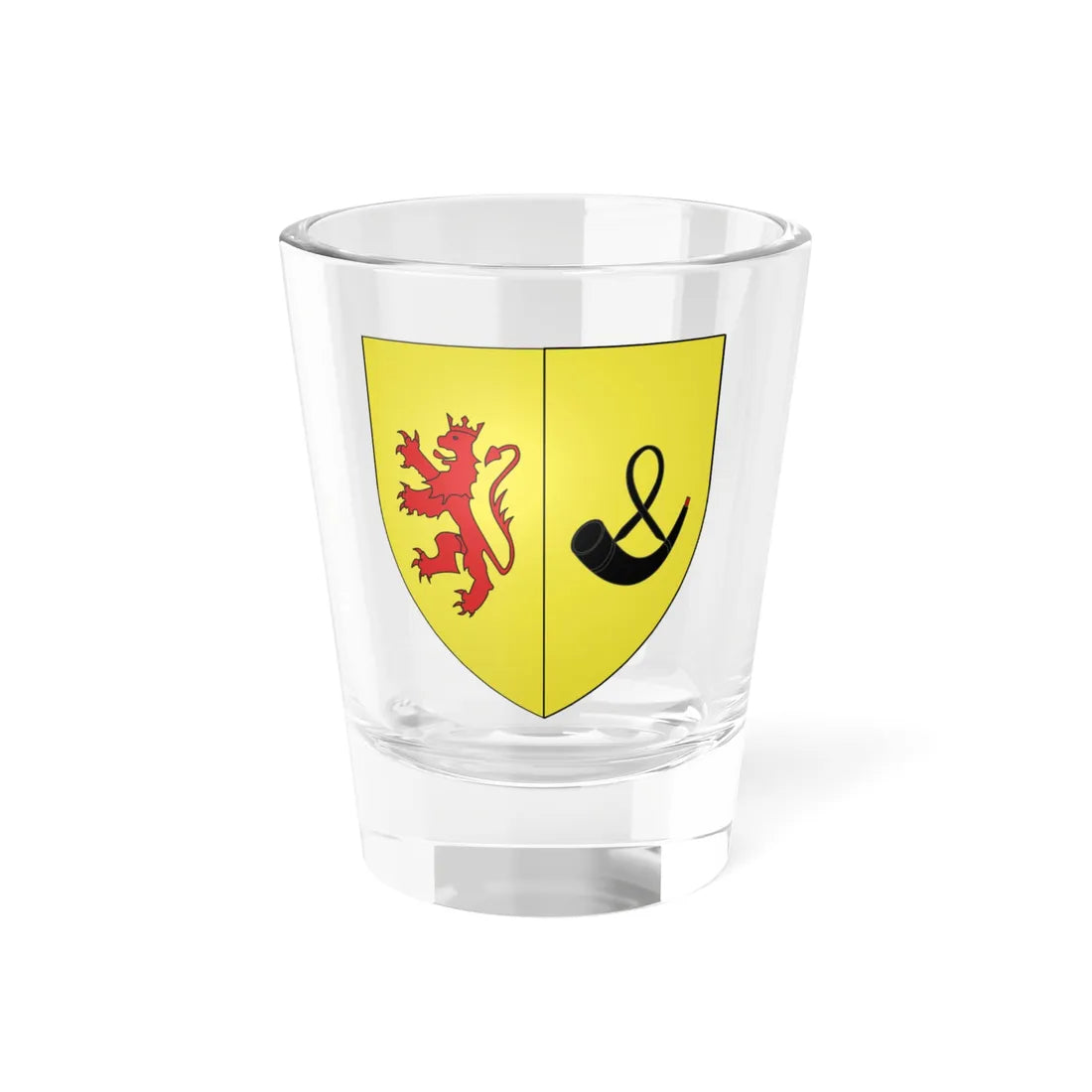 Armoiries de Villers-Masbourg 1 (Belgium) (Coat of Arms) Shot Glass 1.5oz 1.5oz - Go Mug Yourself
