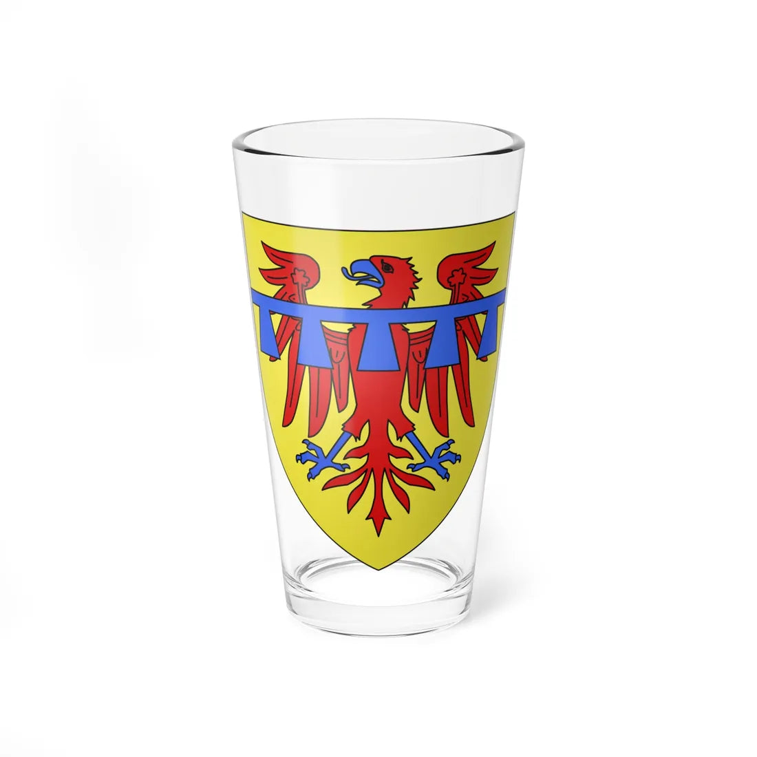 Armoiries de Walcourt 2 (Belgium) (Coat of Arms) Pint Glass 16oz 16oz - Go Mug Yourself