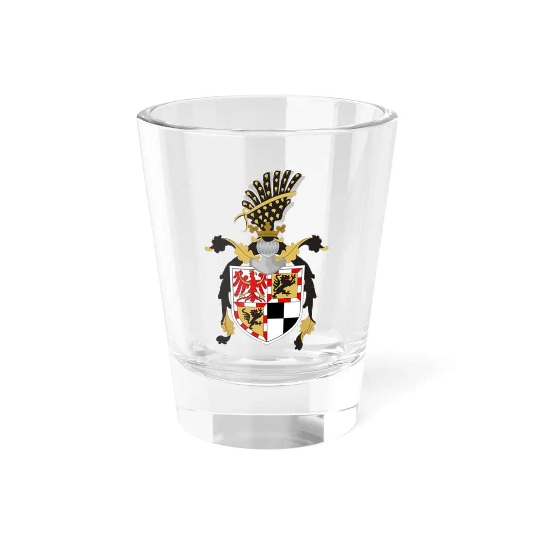Armoiries des Margraves de Brandebourg circa-1430 (Germany) (Coat of Arms) Shot Glass 1.5oz 1.5oz - Go Mug Yourself
