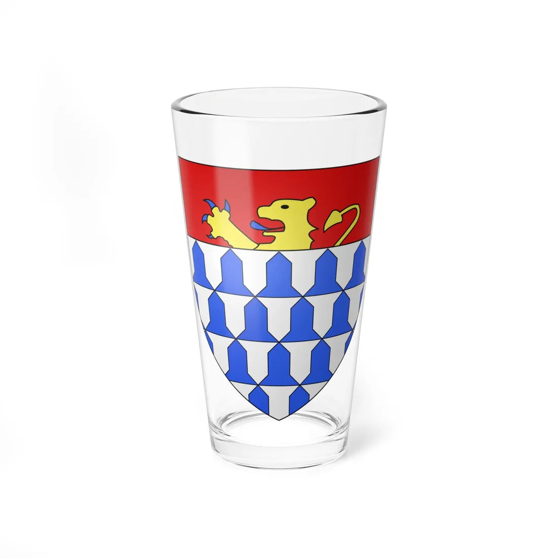 Armoiries dEsch 4 (Belgium) (Coat of Arms) Pint Glass 16oz 16oz - Go Mug Yourself