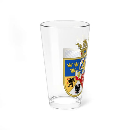Armoiries du Charles de Suède et Marie de Palatinat-Wittelsbach (Germany) (Coat of Arms) Pint Glass 16oz - Go Mug Yourself
