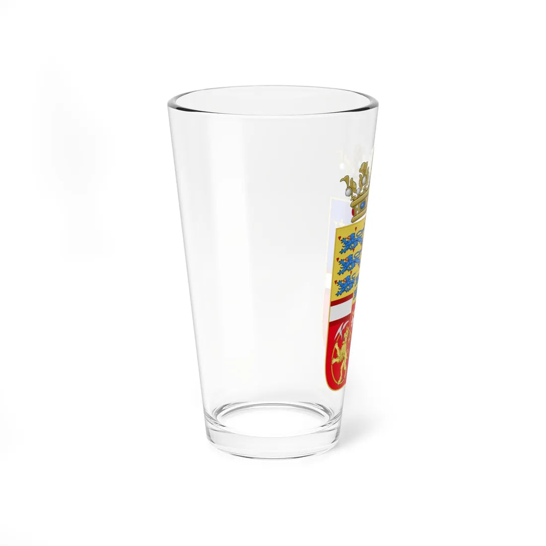Armoiries du Roi Jean Ier de Danemark (Denmark) (Coat of Arms) Pint Glass 16oz - Go Mug Yourself