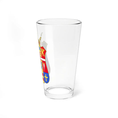 Armoiries Fréderic II du Danemark simple (Denmark) (Coat of Arms) Pint Glass 16oz - Go Mug Yourself