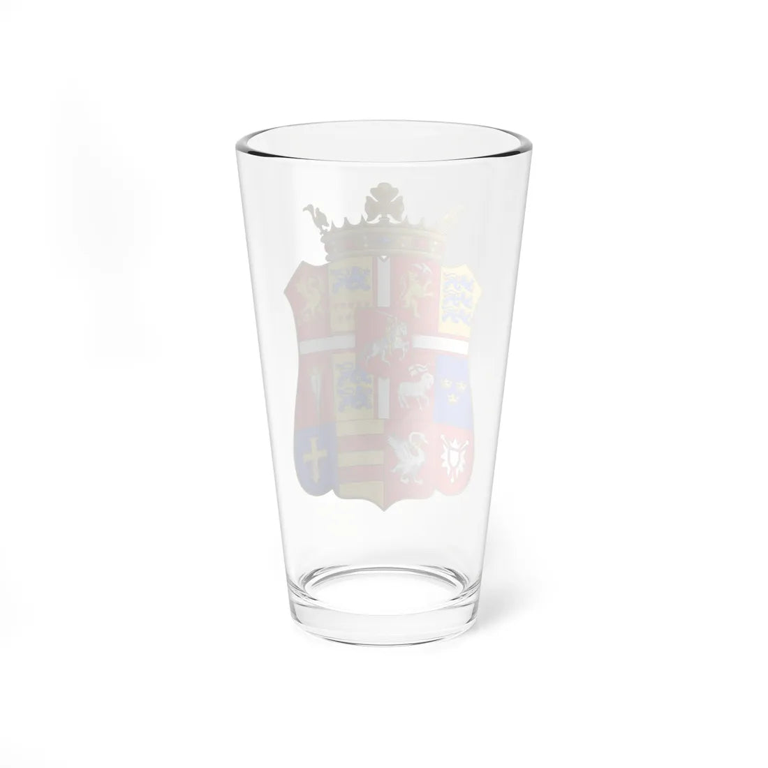 Armoiries Fréderic II du Danemark simple (Denmark) (Coat of Arms) Pint Glass 16oz - Go Mug Yourself
