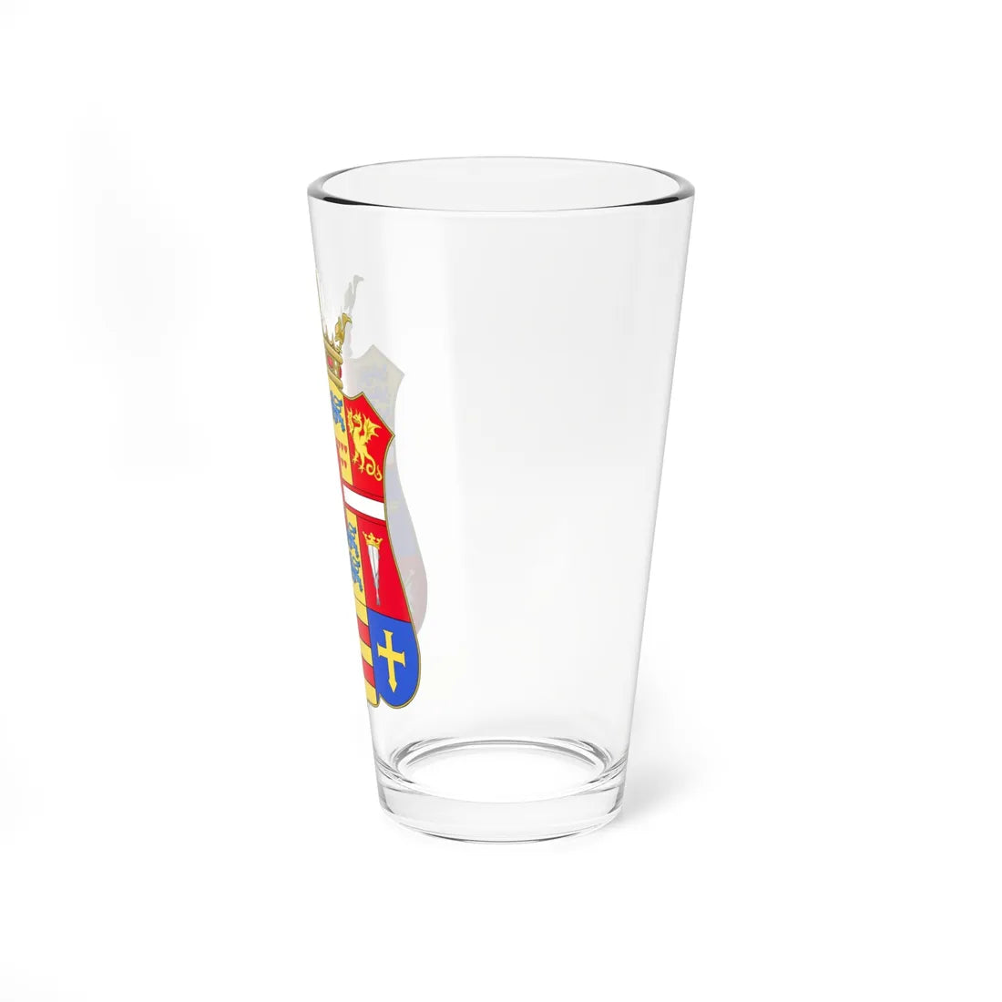 Armoiries Fréderic II du Danemark simple (Denmark) (Coat of Arms) Pint Glass 16oz - Go Mug Yourself