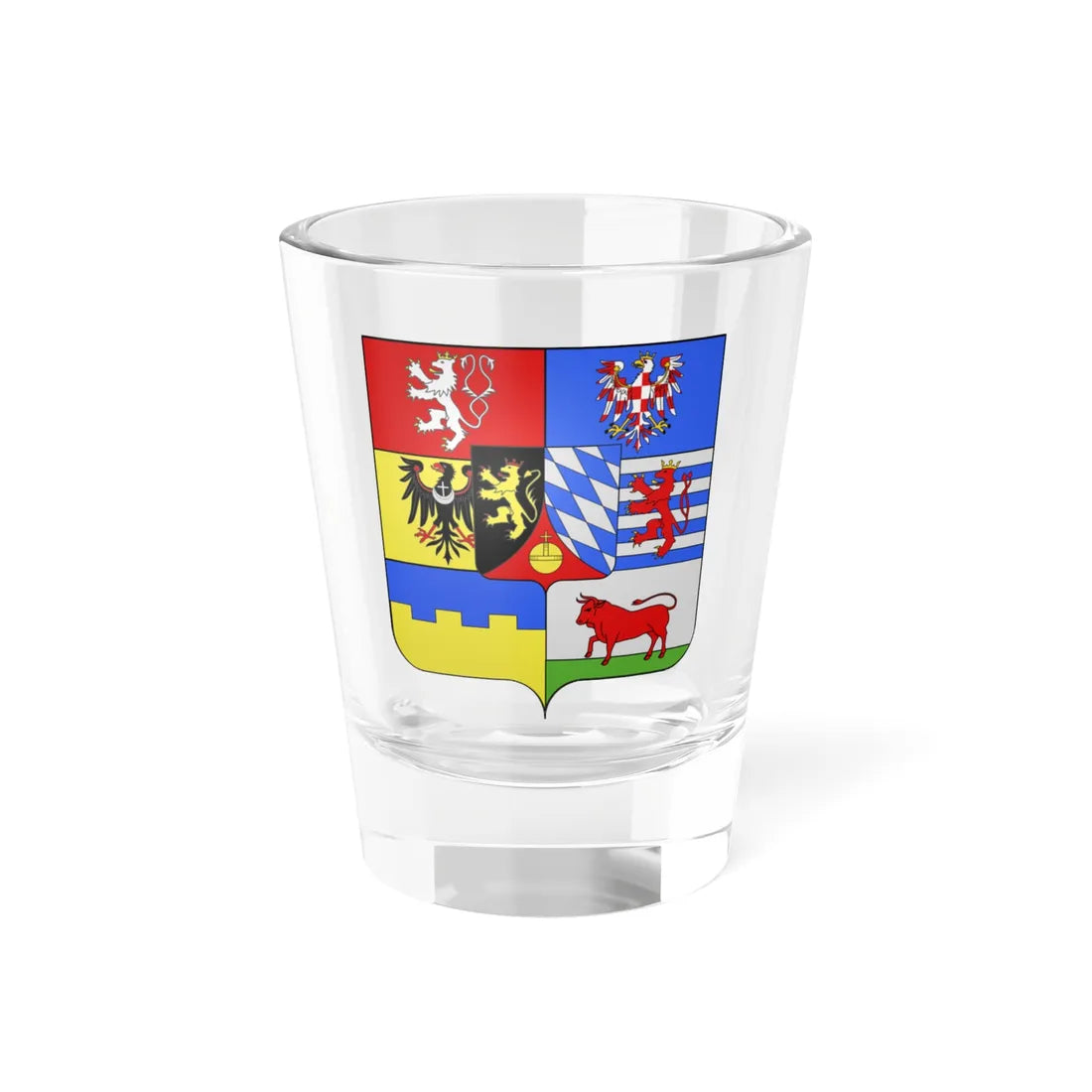 Armoiries Frédéric V de Wittelsbach roi de Bohême (Czech Republic) (Coat of Arms) Shot Glass 1.5oz 1.5oz - Go Mug Yourself