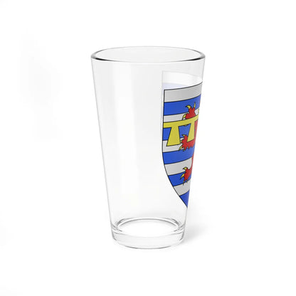 Armoiries Gérard de Durbuy (Luxembourg) (Coat of Arms) Pint Glass 16oz - Go Mug Yourself