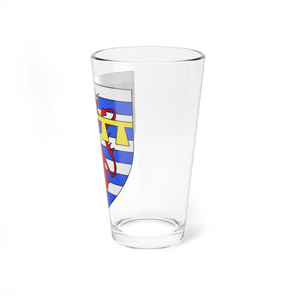 Armoiries Gérard de Durbuy (Luxembourg) (Coat of Arms) Pint Glass 16oz - Go Mug Yourself