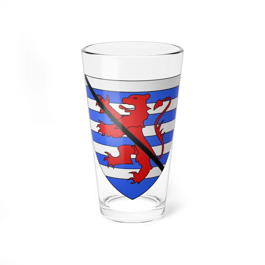 Armoiries Guillaume bâtard de Luxembourg (Luxembourg) (Coat of Arms) Pint Glass 16oz - Go Mug Yourself