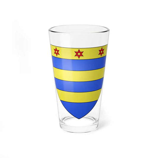 Armoiries Guillaume de Berwart (Luxembourg) (Coat of Arms) Pint Glass 16oz 16oz - Go Mug Yourself