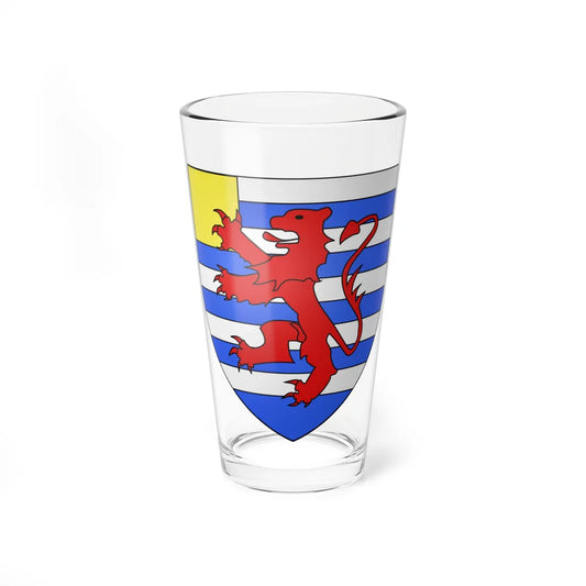 Armoiries Henri de Houffalize (Luxembourg) (Coat of Arms) Pint Glass 16oz 16oz - Go Mug Yourself