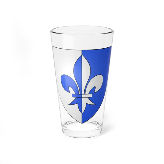 Armoiries Hoecklin de Steineck (Luxembourg) (Coat of Arms) Pint Glass 16oz 16oz - Go Mug Yourself