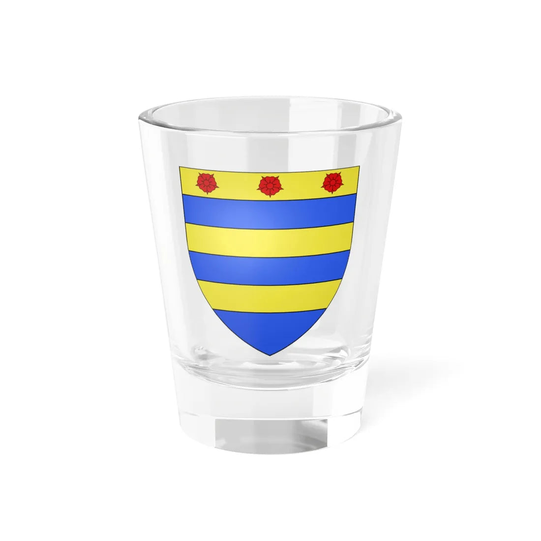 Armoiries Jean de Berwart (Luxembourg) (Coat of Arms) Shot Glass 1.5oz 1.5oz - Go Mug Yourself