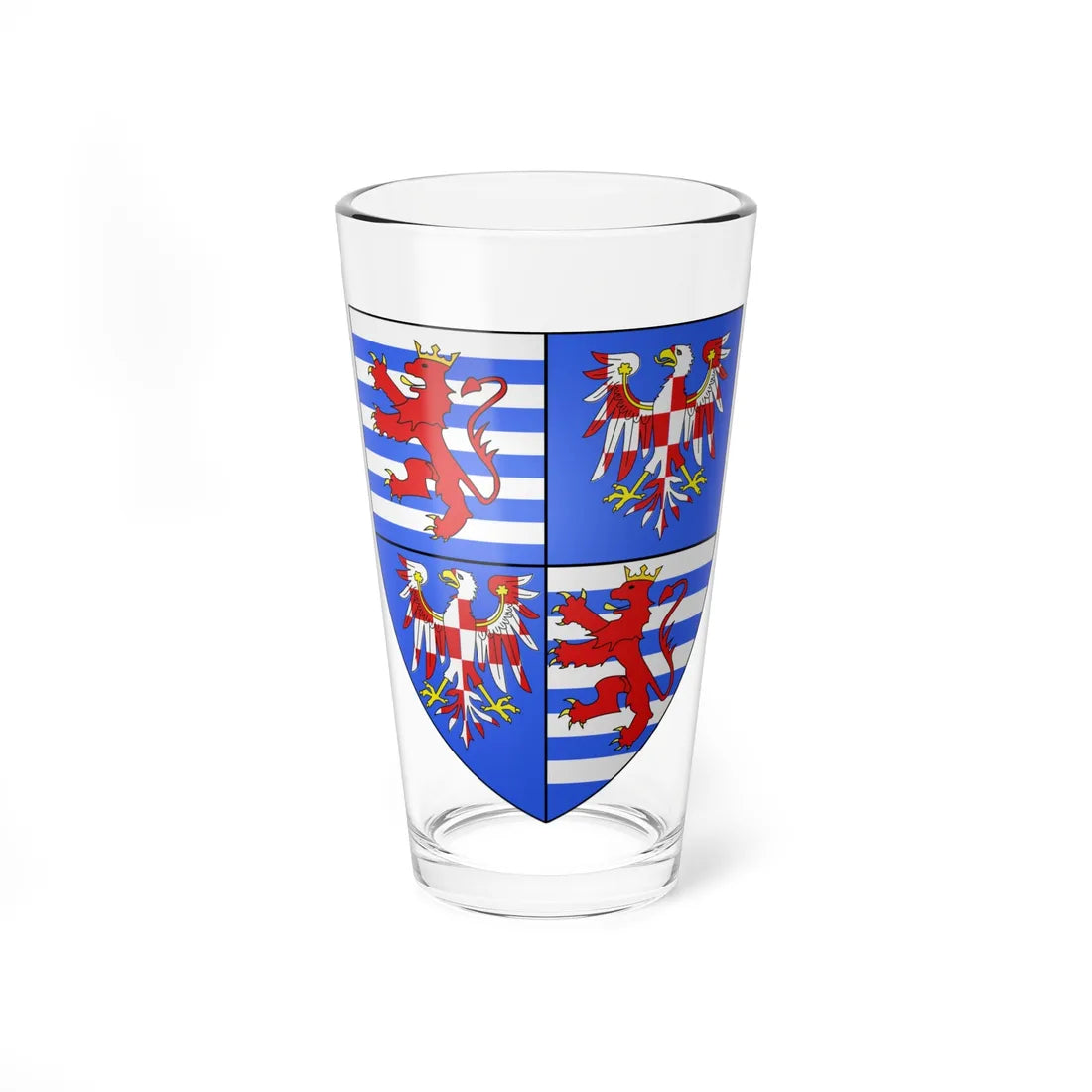 Armoiries Jean-Henri de Luxembourg (Luxembourg) (Coat of Arms) Pint Glass 16oz 16oz - Go Mug Yourself