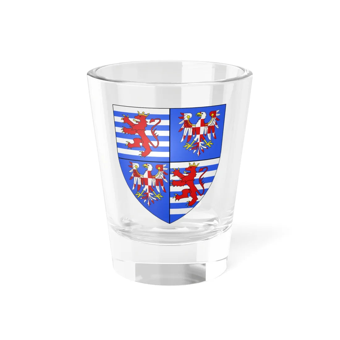 Armoiries Jean-Henri de Luxembourg (Luxembourg) (Coat of Arms) Shot Glass 1.5oz 1.5oz - Go Mug Yourself