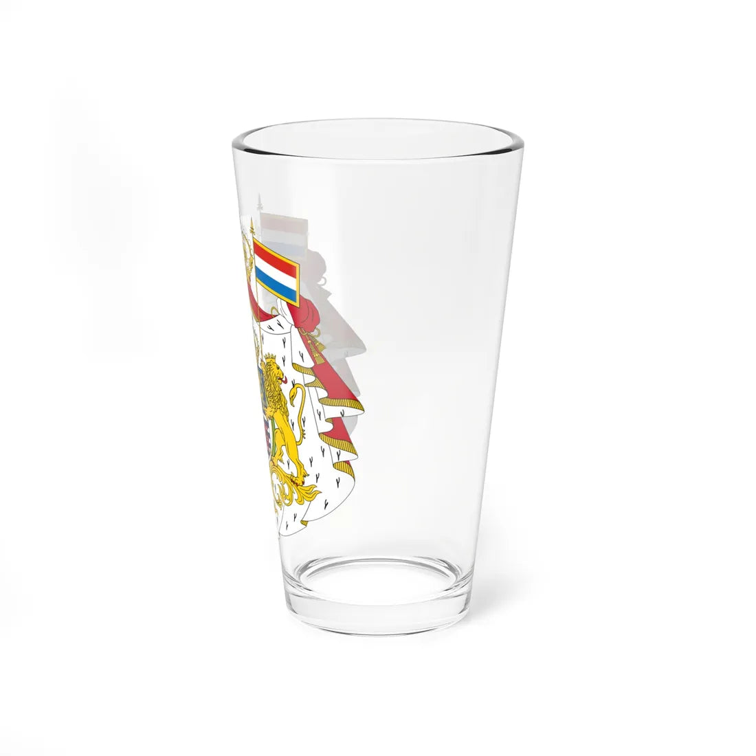 Armoiries Luxembourg Bourbon avec ornements 2 (Luxembourg) (Coat of Arms) Pint Glass 16oz - Go Mug Yourself