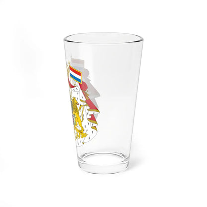 Armoiries Luxembourg Bourbon avec ornements 2 (Luxembourg) (Coat of Arms) Pint Glass 16oz - Go Mug Yourself