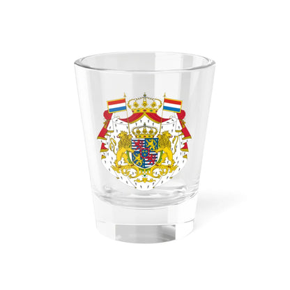 Armoiries Luxembourg Bourbon avec ornements 2 (Luxembourg) (Coat of Arms) Shot Glass 1.5oz 1.5oz - Go Mug Yourself