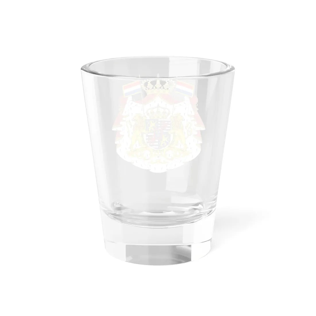 Armoiries Luxembourg Bourbon avec ornements 2 (Spain) (Coat of Arms) Shot Glass 1.5oz - Go Mug Yourself