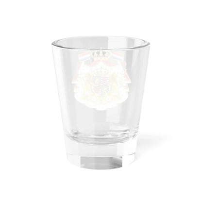 Armoiries Luxembourg Bourbon avec ornements 2 (Spain) (Coat of Arms) Shot Glass 1.5oz - Go Mug Yourself