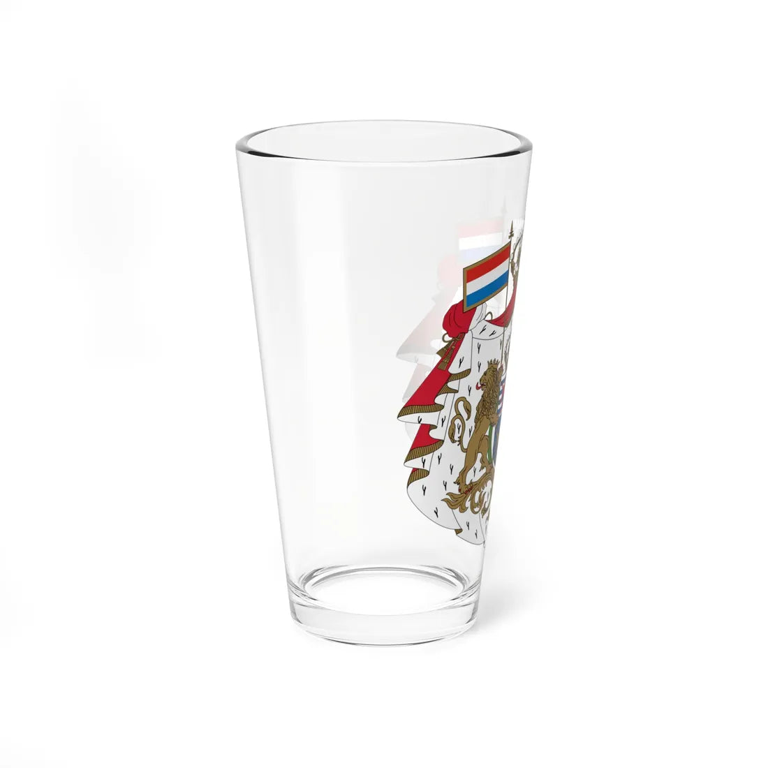 Armoiries Luxembourg Bourbon avec ornements (Luxembourg) (Coat of Arms) Pint Glass 16oz - Go Mug Yourself