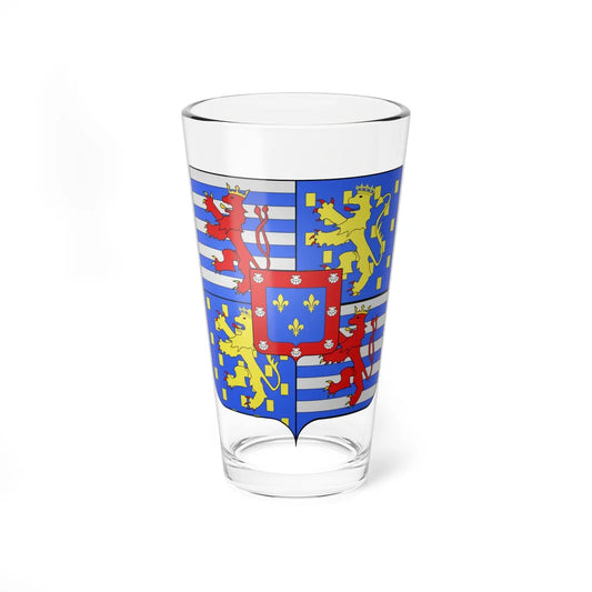 Armoiries Luxembourg-Bourbon-Parme (Luxembourg) (Coat of Arms) Pint Glass 16oz 16oz - Go Mug Yourself