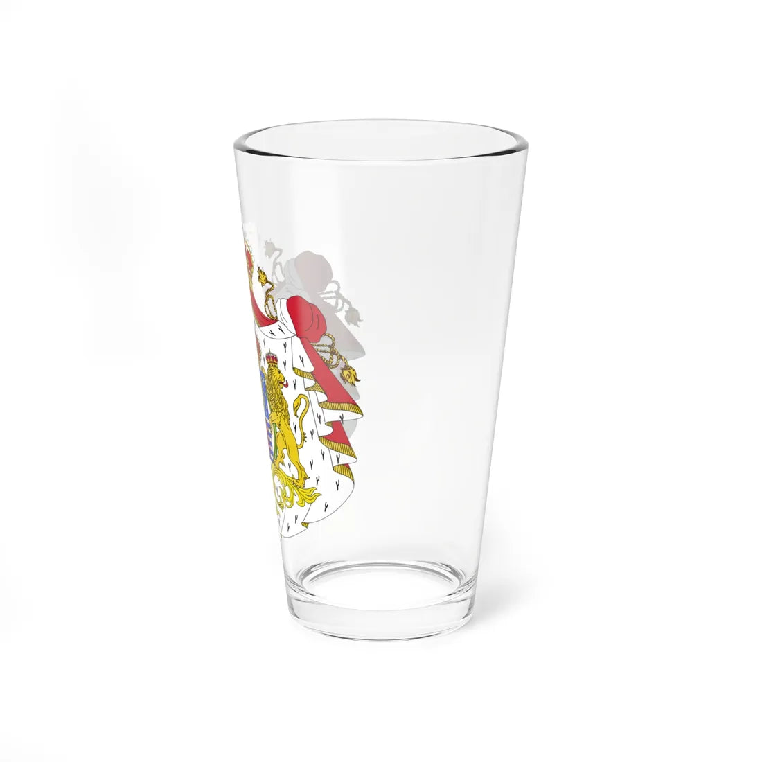 Armoiries Luxembourg-Nassau avec ornements (Luxembourg) (Coat of Arms) Pint Glass 16oz - Go Mug Yourself