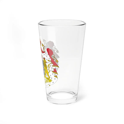 Armoiries Luxembourg-Nassau avec ornements (Luxembourg) (Coat of Arms) Pint Glass 16oz - Go Mug Yourself