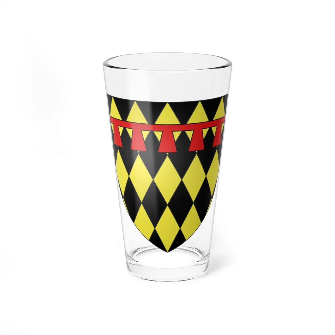Armoiries Muhl dUlmen (Luxembourg) (Coat of Arms) Pint Glass 16oz 16oz - Go Mug Yourself