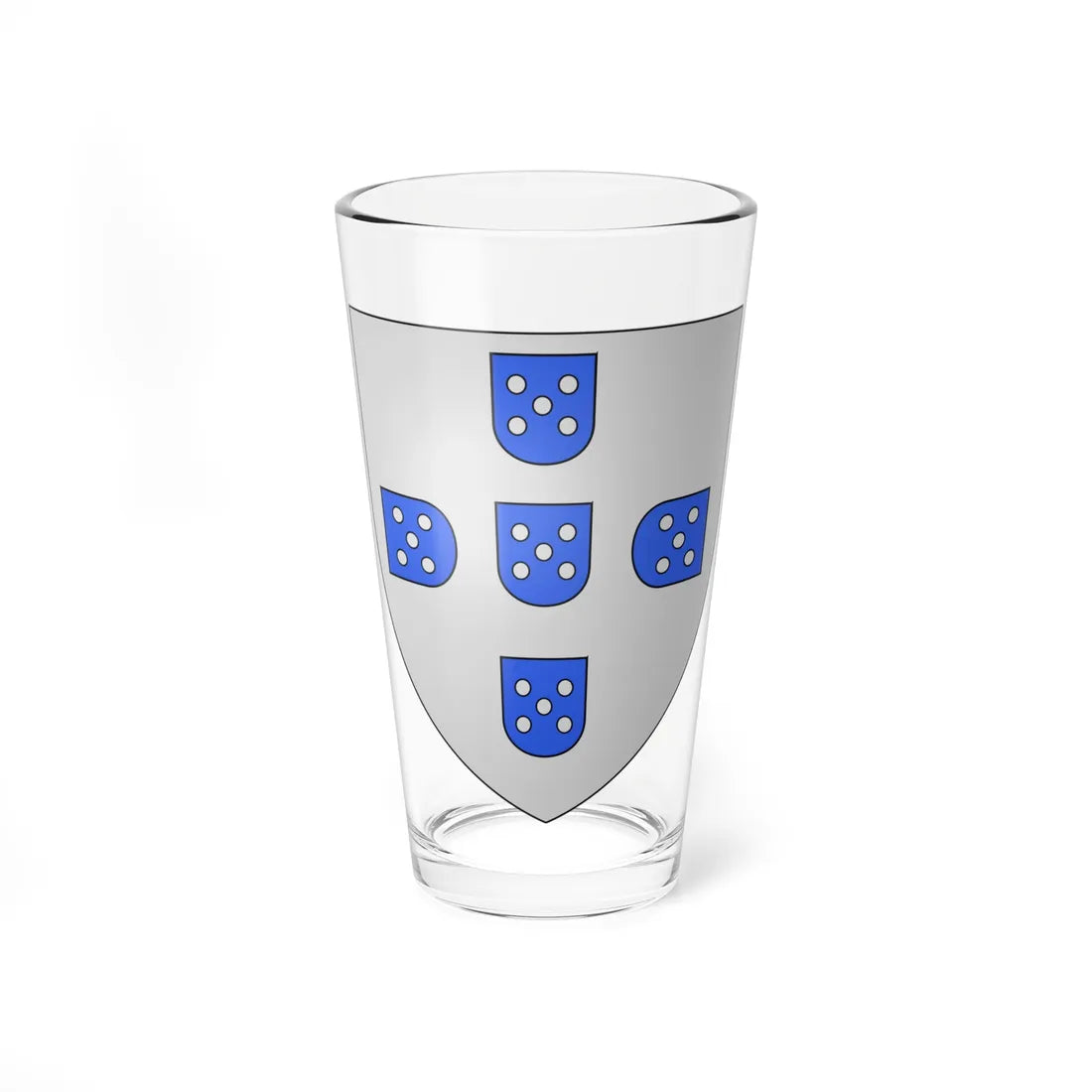Armoiries Portugal 1230 (Portugal) (Coat of Arms) Pint Glass 16oz 16oz - Go Mug Yourself