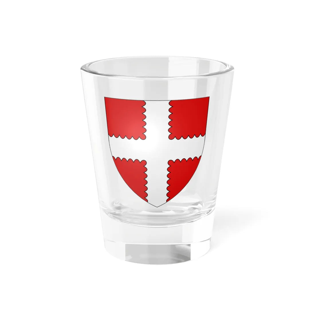 Armoirires Gymnich 2 (Luxembourg) (Coat of Arms) Shot Glass 1.5oz 1.5oz - Go Mug Yourself