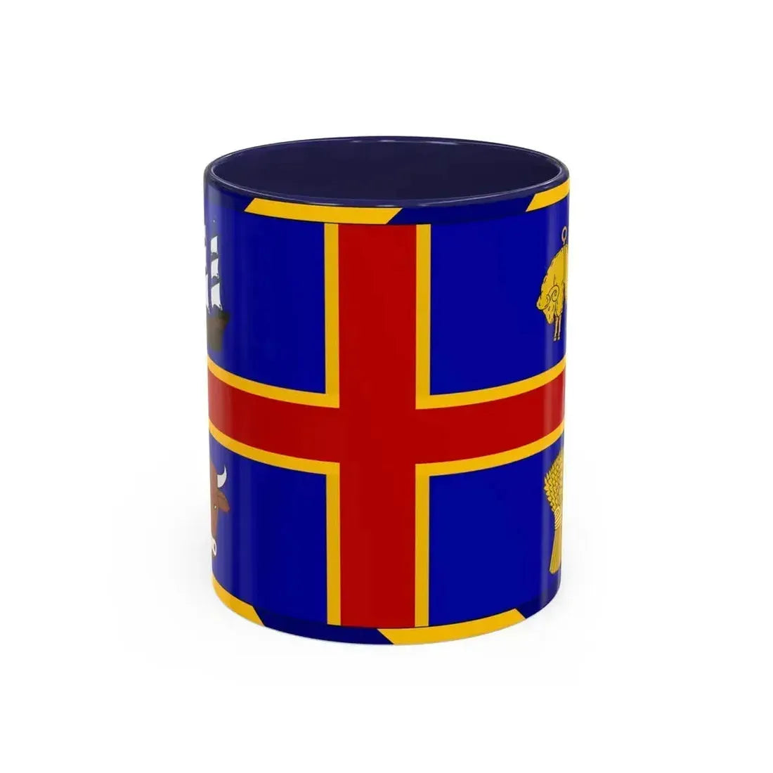 Armorial Flag of the City of Adelaide Australia - Accent Coffee Mug 11oz Navy - Go Mug Yourself