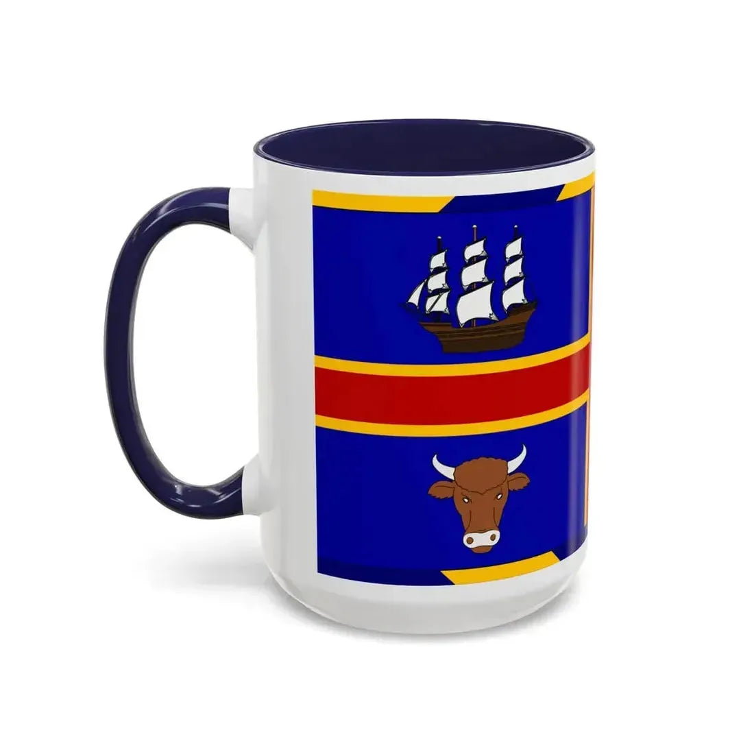 Armorial Flag of the City of Adelaide Australia - Accent Coffee Mug - Go Mug Yourself