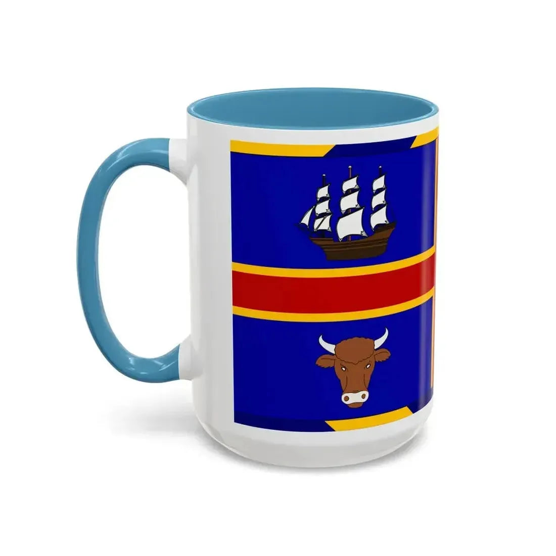 Armorial Flag of the City of Adelaide Australia - Accent Coffee Mug - Go Mug Yourself