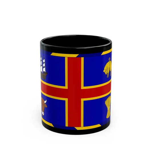 Armorial Flag of the City of Adelaide Australia - Black Coffee Mug 11oz - Go Mug Yourself