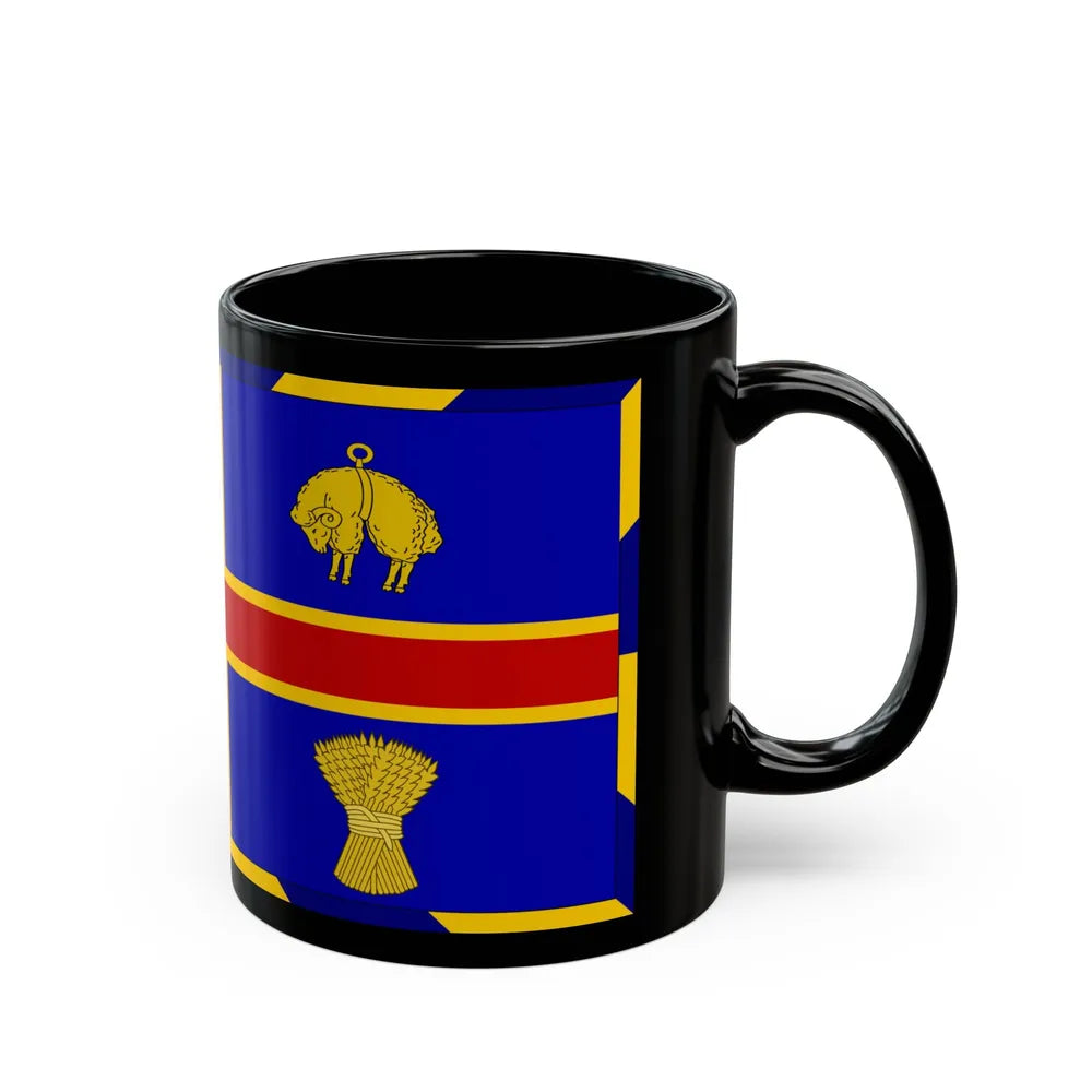 Armorial Flag of the City of Adelaide Australia - Black Coffee Mug-Go Mug Yourself