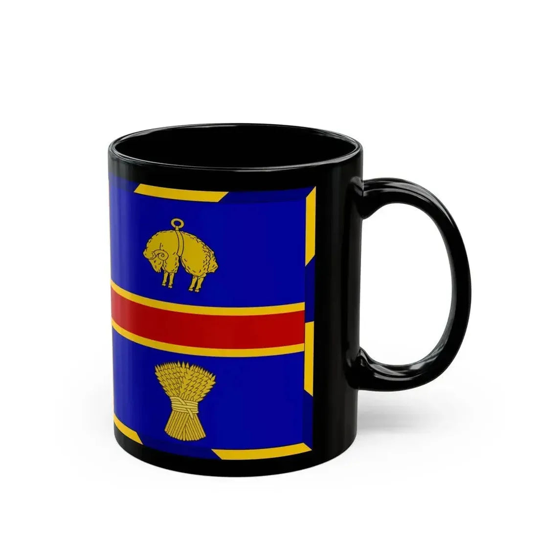 Armorial Flag of the City of Adelaide Australia - Black Coffee Mug - Go Mug Yourself