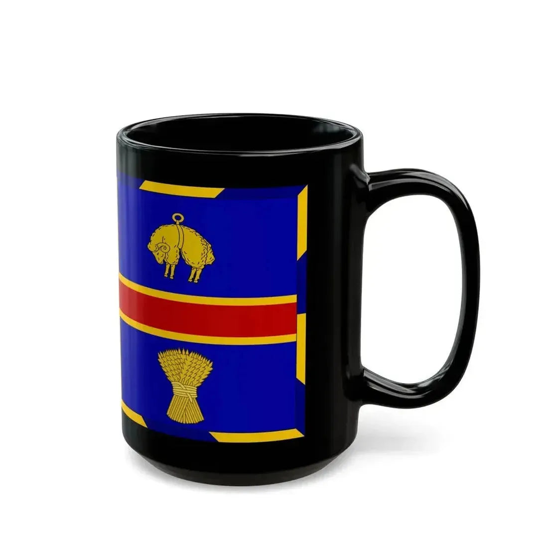 Armorial Flag of the City of Adelaide Australia - Black Coffee Mug - Go Mug Yourself
