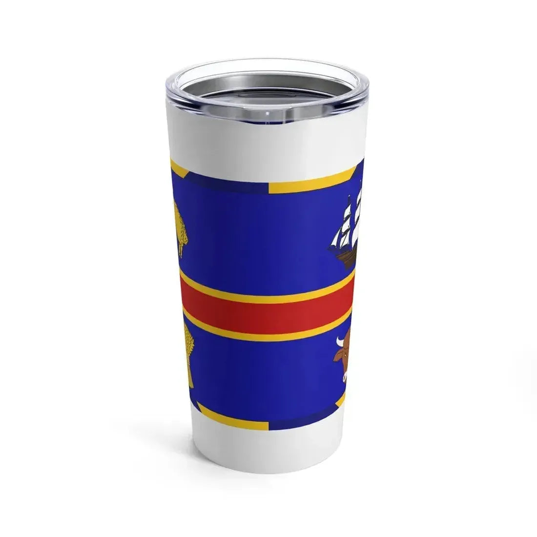Armorial Flag of the City of Adelaide Australia - Tumbler 20oz - Go Mug Yourself