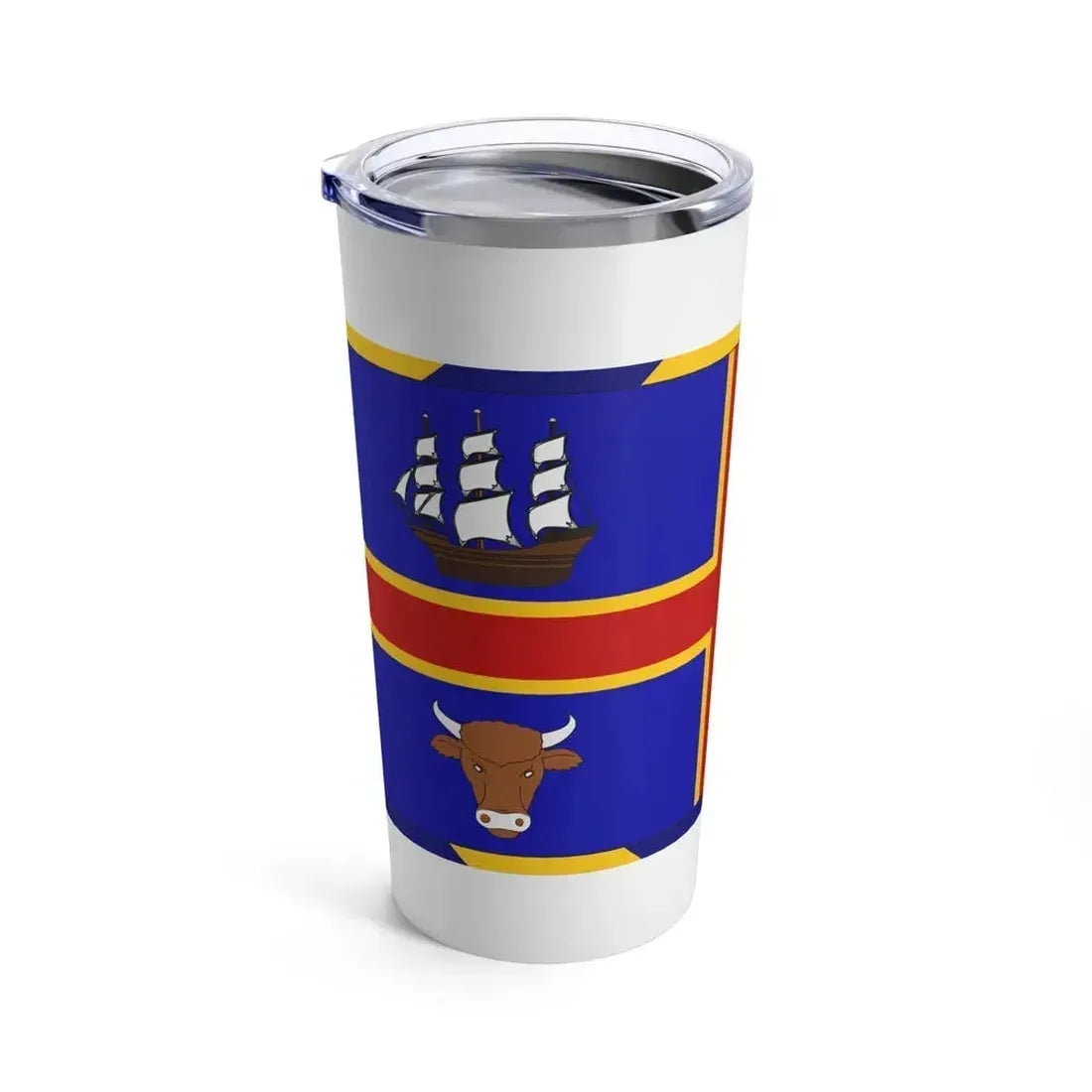 Armorial Flag of the City of Adelaide Australia - Tumbler 20oz - Go Mug Yourself